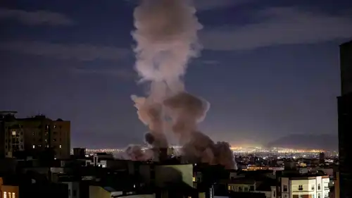 جانب من القصف الأمريكي الإسرائيلي للعاصمة الإيرانية طهران