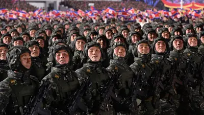 جنود في جيش كوريا الشمالية