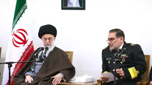 علي شمخاني في لقاء سابق مع المرشد علي خامنئي