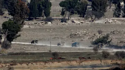 مركبات عسكرية إسرائيلية في القنيطرة