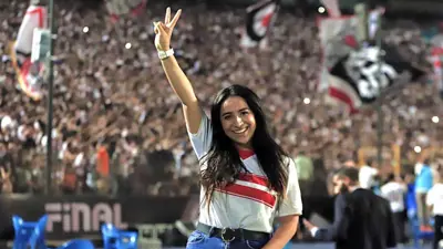 مها صبري مذيعة قناة الزمالك