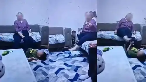 اعتداء جدة على حفيدها