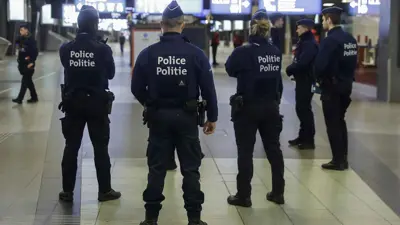 عناصر من الشرطة البلجيكية