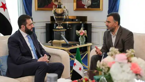 لقاء سابق بين الشرع والمذهان