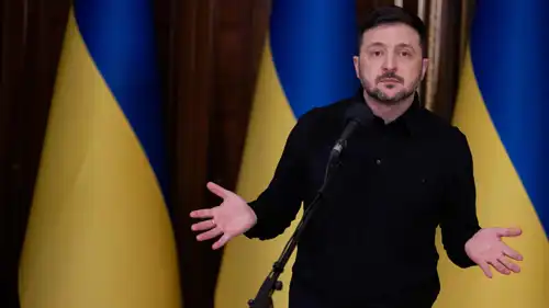 الرئيس الأوكراني فولوديمير زيلينسكي