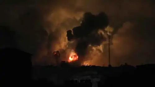 قصف إسرائيلي سابق على غزة 