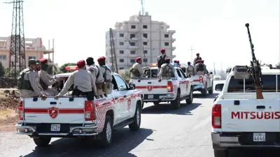 قوات الشرطة العسكرية داخل مدينة السويداء