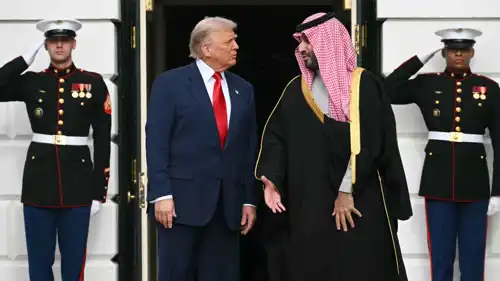 الأمير محمد بن سلمان خلال وصوله البيت الأبيض 