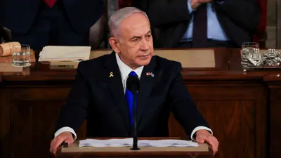 بنيامين نتنياهو داخل الكونغرس