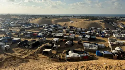 خيام نازحين في قطاع غزة