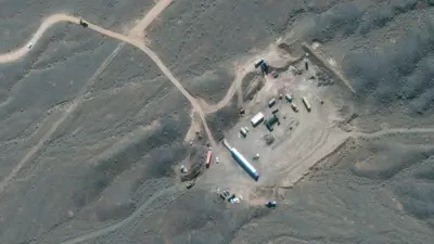 صورة بالأقمار الصناعية لمنشأة نطنز