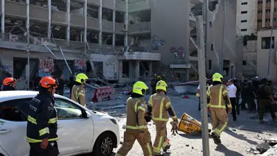 موقع سقوط صواريخ إيرانية في حيفا