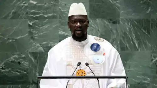 الرئيس الغيني المنتخب حديثا مامادي دومبويا.