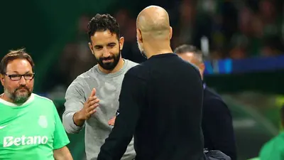 أموريم وغوارديولا بعد مباراة السيتي ولشبونة