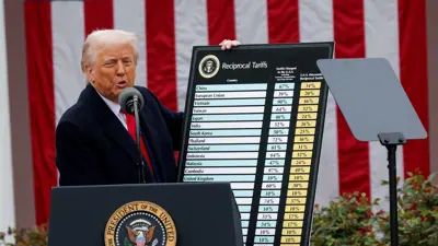 ترامب يعرض الرسوم الجديدة