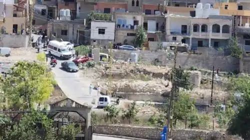 السيارة المستهدفة في بلدة ياطر