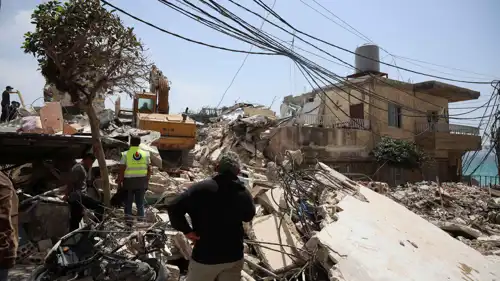 من آثار الهجمات الإسرائيلية على لبنان