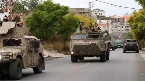 جنود من الجيش اللبناني  في الجنوب 