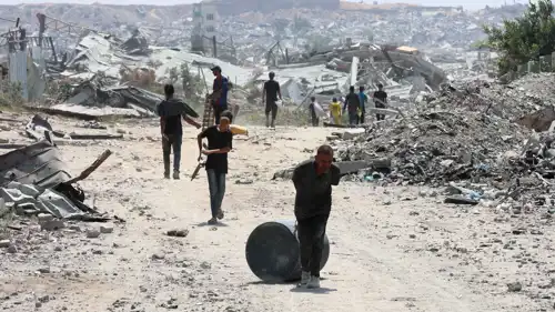 من المعاناة الإنسانية في غزة