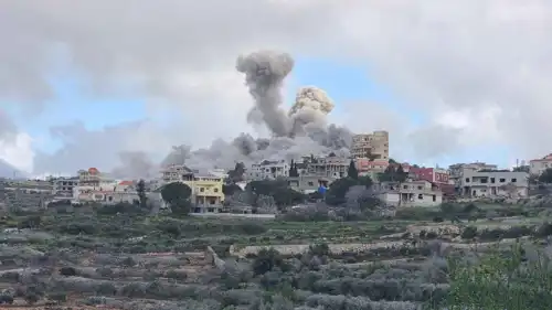 غارة إسرائيلية سابقة على منطقة ياطر 