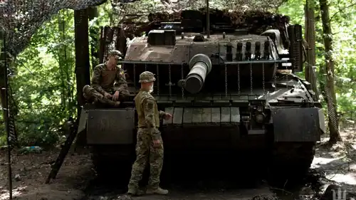 جنود أوكرانيون في ساحة الحرب