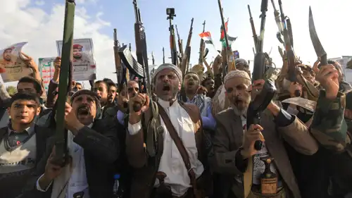 عناصر من مليشيا الحوثي في اليمن