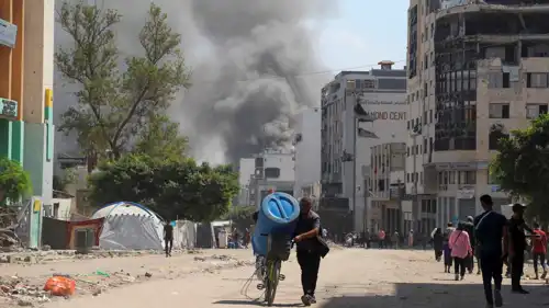 غارات إسرائيلية على مدينة غزة