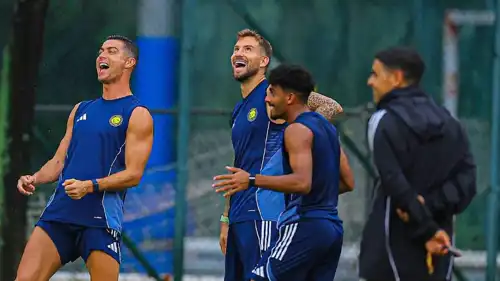 كريستيانو رونالدو في تدريبات النصر السعودي