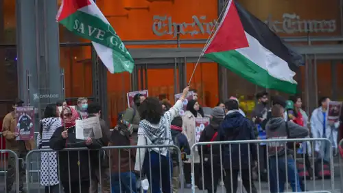 وقفة في الولايات المتحدة تأييدا للفلسطينيين