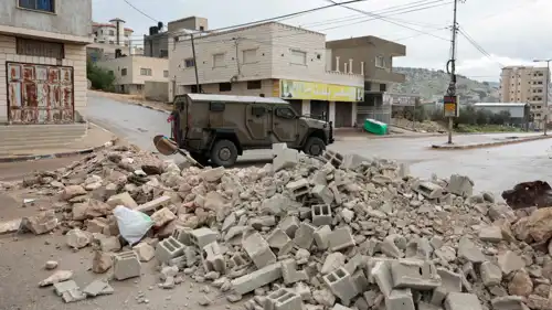 آلية عسكرية إسرائيلية خلال اقتحام قباطية