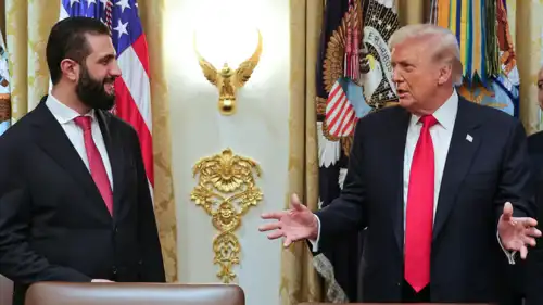 دونالد ترامب وأحمد الشرع