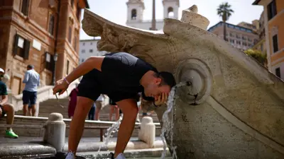 موجة حر في إيطاليا 