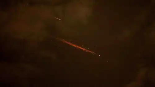 جانب من الهجوم الصاروخي الإيراني