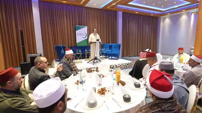  عبد الصمد اليزيدي يتحدث خلال فعالية للمجلس 