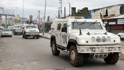 مركبات لقوات الأمم المتحدة جنوب لبنان