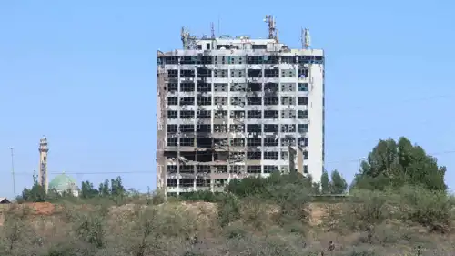 من آثار الحرب في العاصمة السودانية الخرطوم