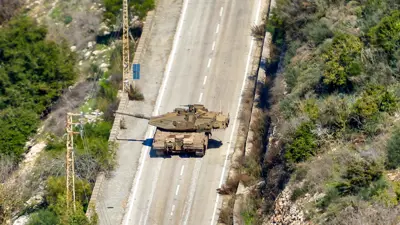 دبابة إسرائيلية في جنوب لبنان