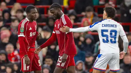 من مباراة ليفربول وكريستال بالاس