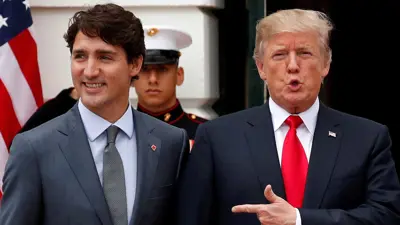 دونالد ترامب وجاستن ترودو