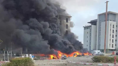 آثار القصف الإيراني على بئر السبع 