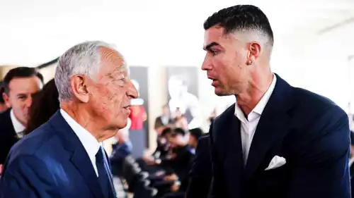 رونالدو ومارسيلو ريبيلو دي سوزا رئيس البرتغال