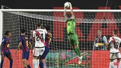 مباراة برشلونة ورايو فاييكانو في الدوري الإسباني