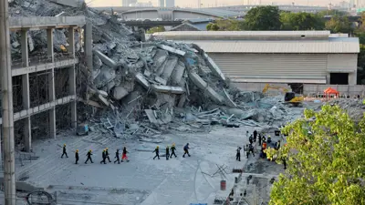 من الدمار الذي خلفه زلزال ميانمار