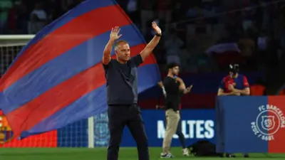 هانز فليك مدرب برشلونة الإسباني