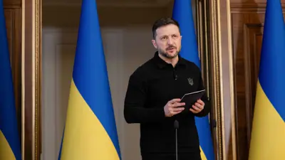 الرئيس الأوكراني فولوديمير زيلينسكي