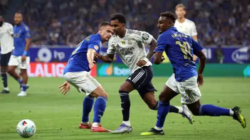 هيثم حسن في مباراة ريال مدريد وريال أوفييدو