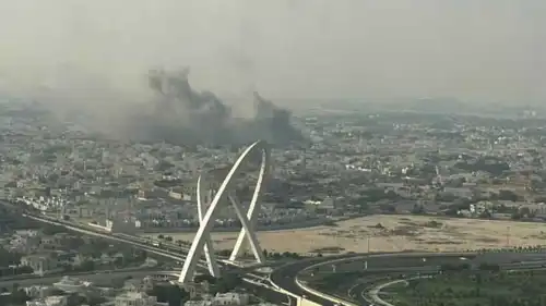 سماء الدوحة بعد الانفجارات