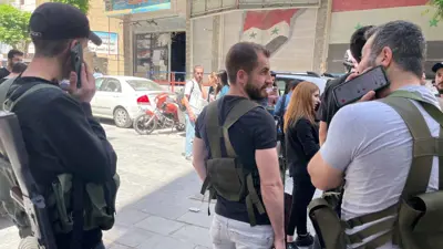 مسلحون دروز في جرمانا بدمشق