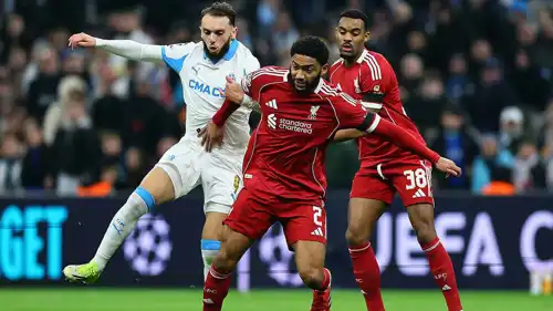 مباراة ليفربول ضد مارسيليا بدوري أبطال أوروبا