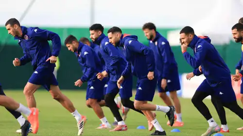 تدريبات منتخب تونس استعدادا لمواجهة تنزانيا